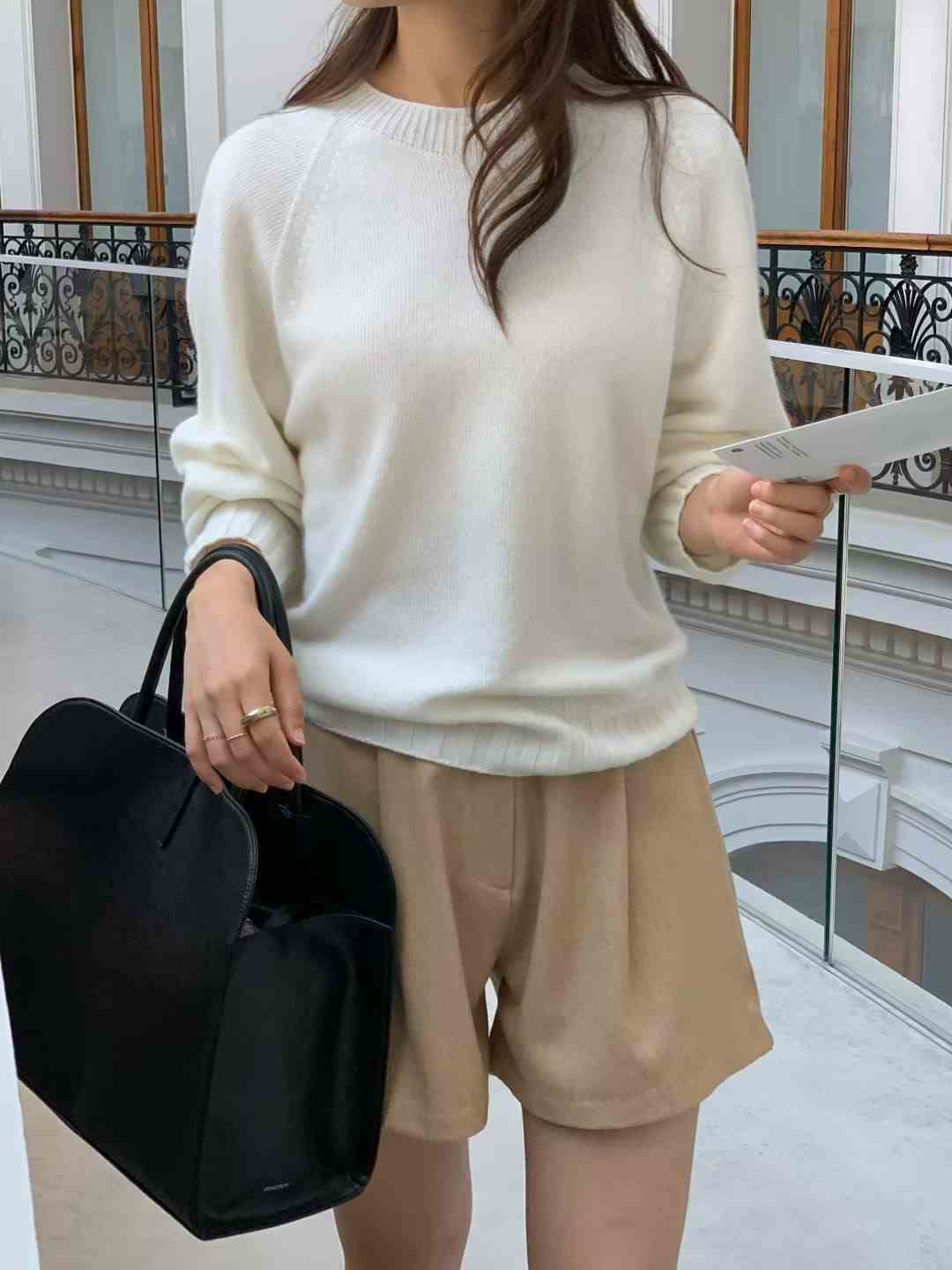 ALL OVER東大門㊣實拍女裝新款時尚25秋冬推薦真品職業針織衫ALL OVER針織衫