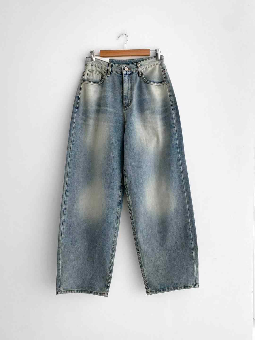 STYLE LAB韓國代購㊣女裝新款職業真品25秋冬休閑人氣牛仔褲STYLE LAB牛仔褲