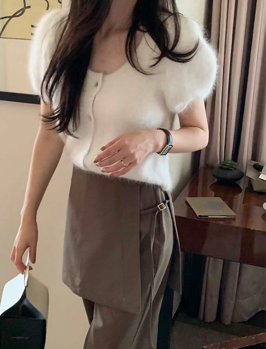 ALL OVER東大門㊣直郵女士新品人氣真品熱賣時尚針織衫安哥拉ALL OVER針織衫