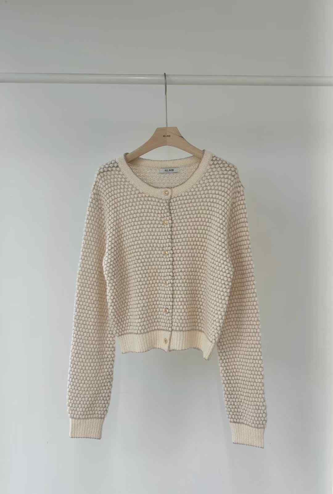 ALL OVER韓國直郵㊣女裝新品時尚25秋冬推薦熱賣針織衫羊毛衫ALL OVER針織衫
