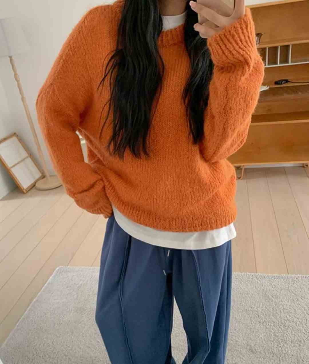 ALL OVER東大門㊣實拍女士新款25秋冬熱賣時尚職業休閑針織衫ALL OVER針織衫