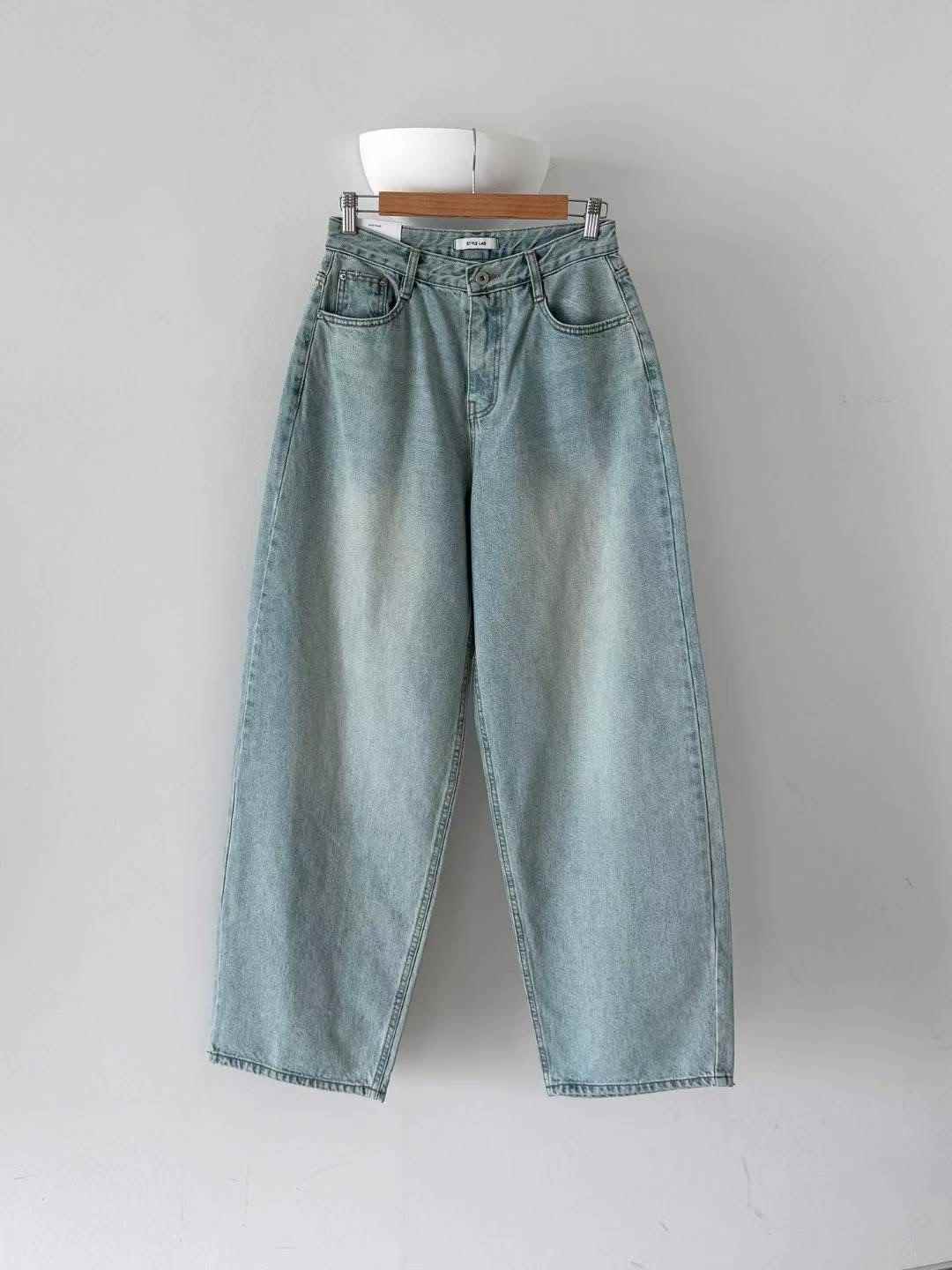 STYLE LAB韓國代購㊣女士新品人氣熱賣休閑25秋冬推薦牛仔褲STYLE LAB牛仔褲