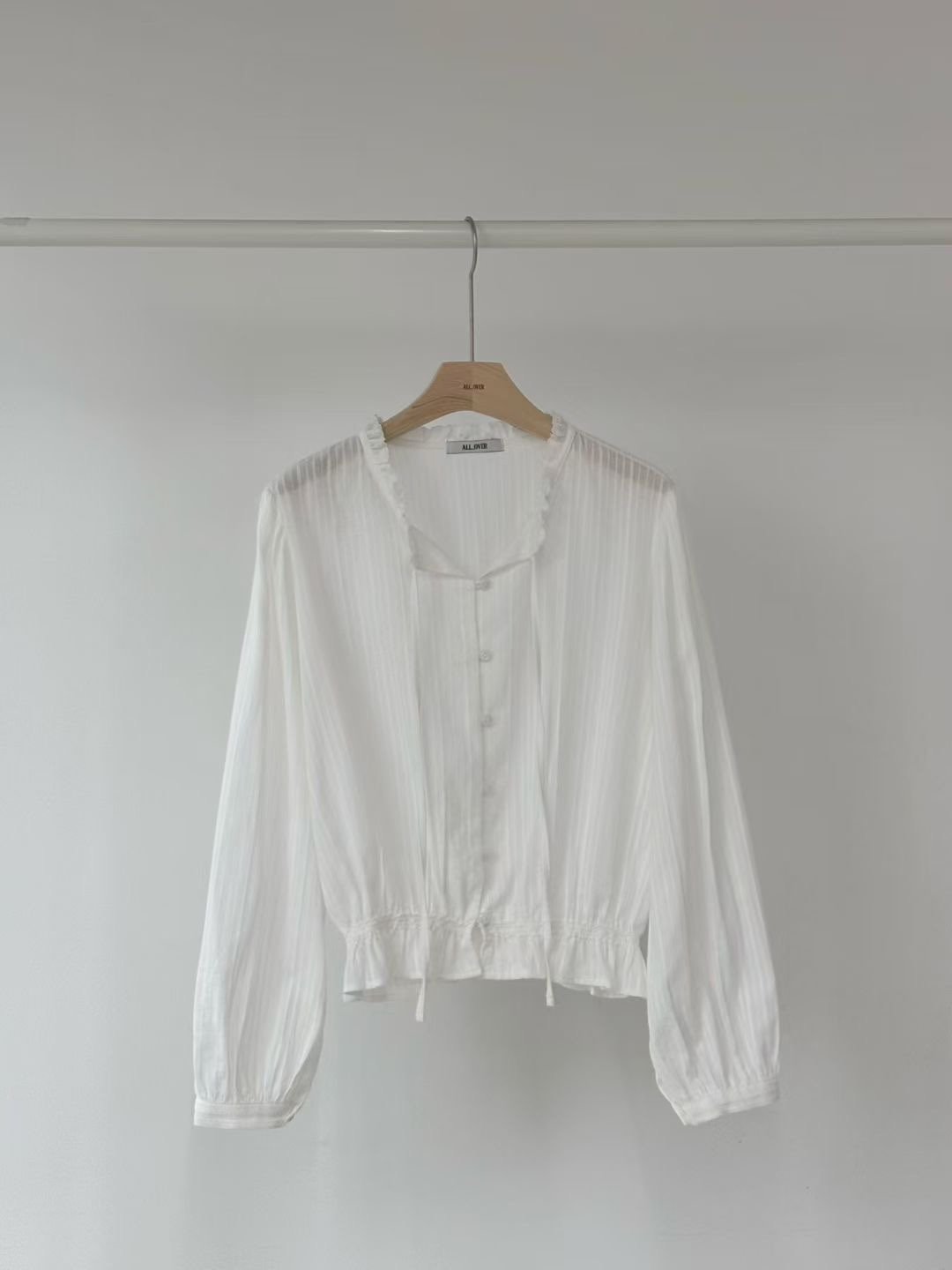 ALL OVER東大門㊣代購女裝新款25秋冬休閑熱賣時尚襯衫蕾絲衫ALL OVER襯衫/蕾絲衫