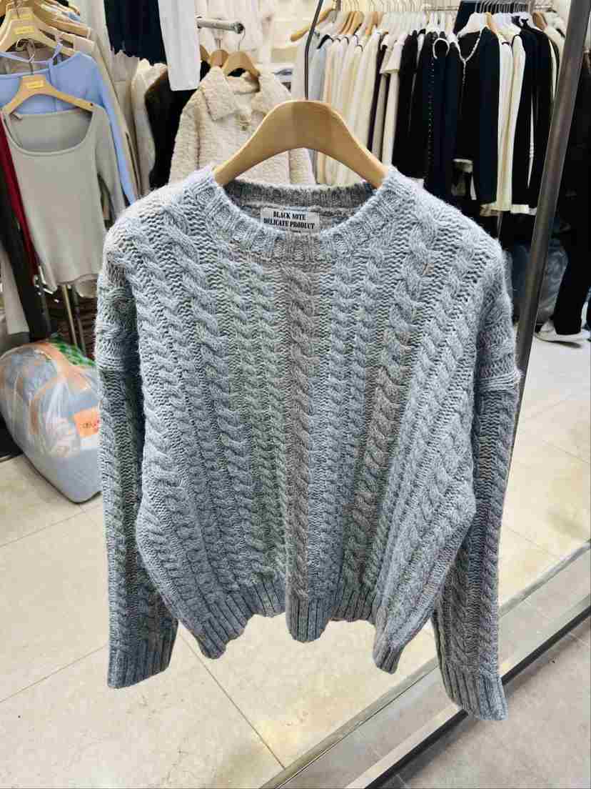 BLACK NOTE東大門㊣代購女士新款時尚25秋冬人氣熱賣針織衫BLACK NOTE針織衫