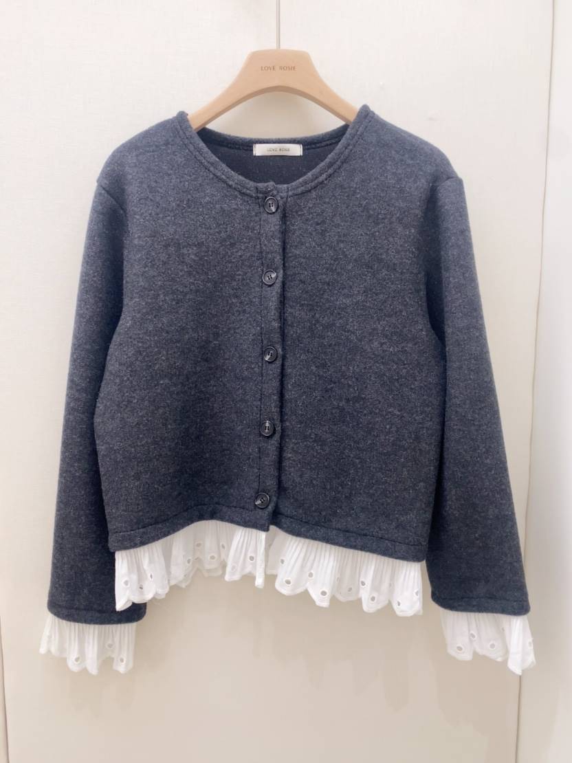 LOVE ROSIE東大門㊣代購女裝新品推薦襯衫蕾絲衫Sale蕾絲開衫LOVE ROSIE襯衫/蕾絲衫