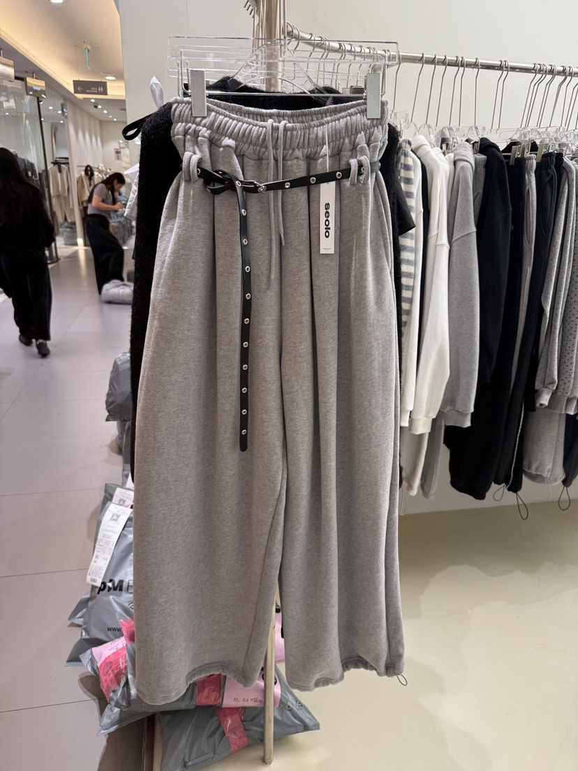 SEOLO東大門㊣代購女裝新品真品人氣休閑熱賣休閑褲套裝腰帶Seolo seoul休閑褲