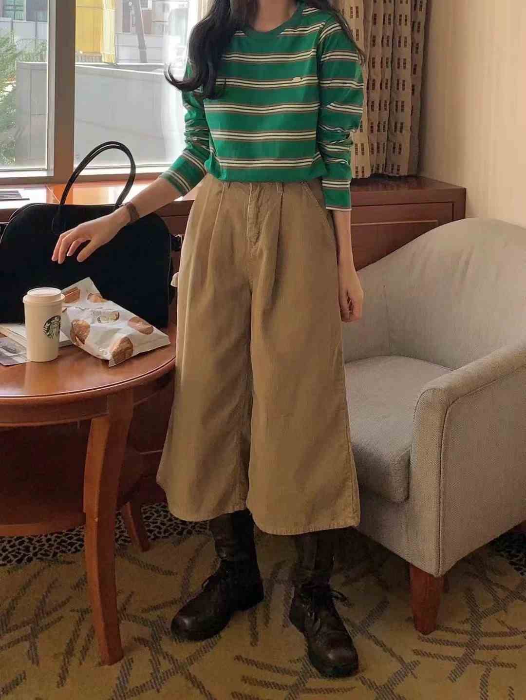 FORMSTUDIO韓國代購㊣女士新款25秋冬推薦真品時尚休閑褲SaleFORMSTUDIO休閑褲