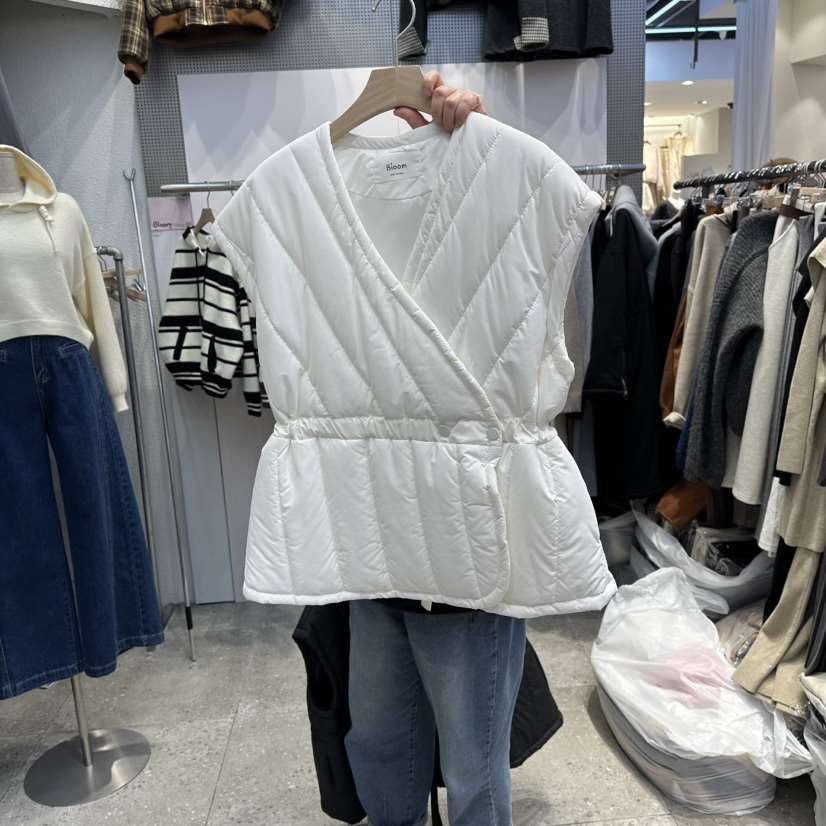 BLOOM韓國代購㊣女士新款25秋冬人氣休閑推薦職業熱賣真品馬甲BLOOM-Q馬甲