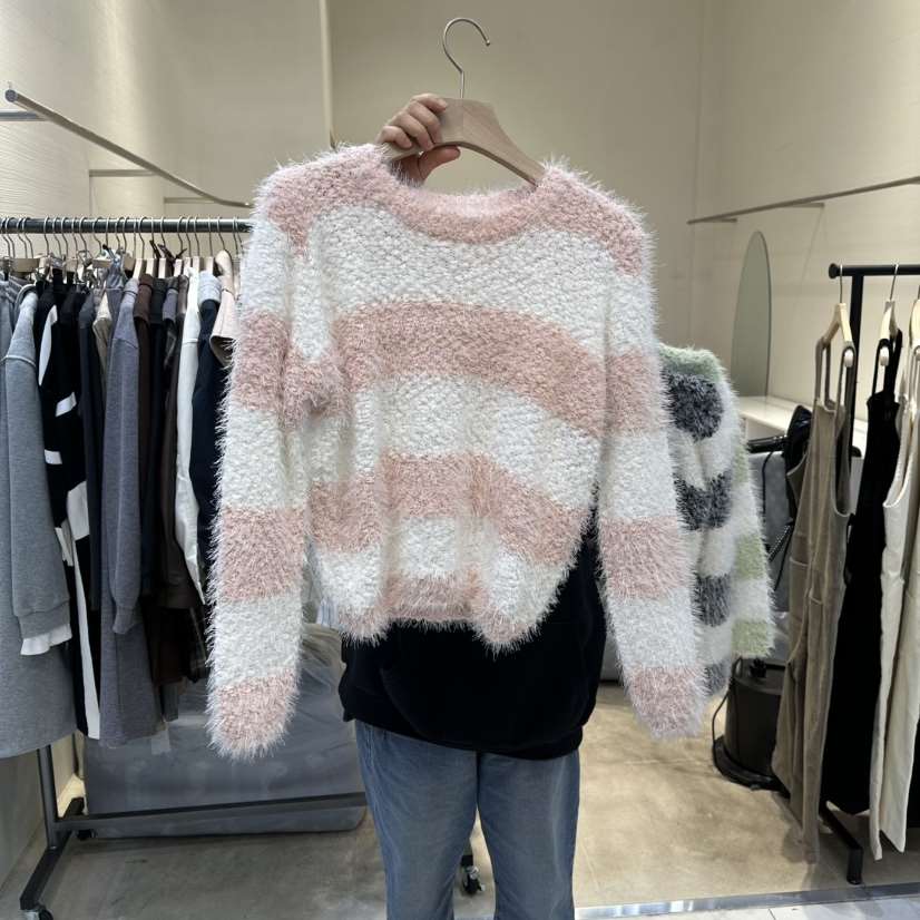 BLOOM東大門㊣實拍女裝新款推薦人氣真品25秋冬熱賣休閑針織衫BLOOM-Q針織衫