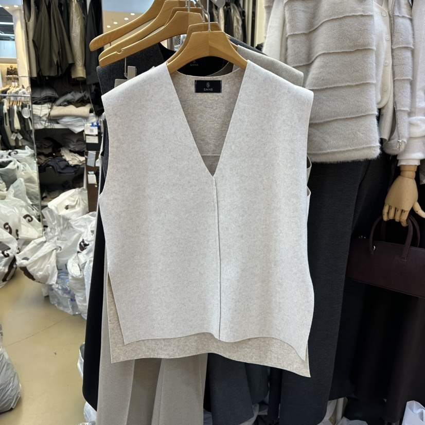 SANS韓國代購㊣女裝新款熱賣25秋冬時尚人氣吊帶背心含腰帶SANS吊帶/背心