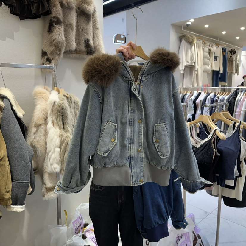 HIPTIQUE東大門㊣代購女士新款熱賣25秋冬真品人氣夾克浣熊HIPTIQUE夾克