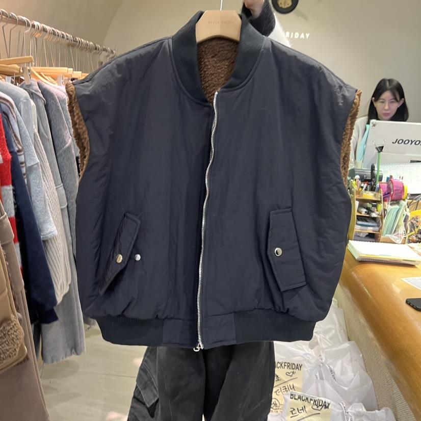 BLACKFRIDAY韓國直郵㊣女裝新款人氣推薦熱賣25秋冬馬甲雙面BLACK FRIDAY馬甲