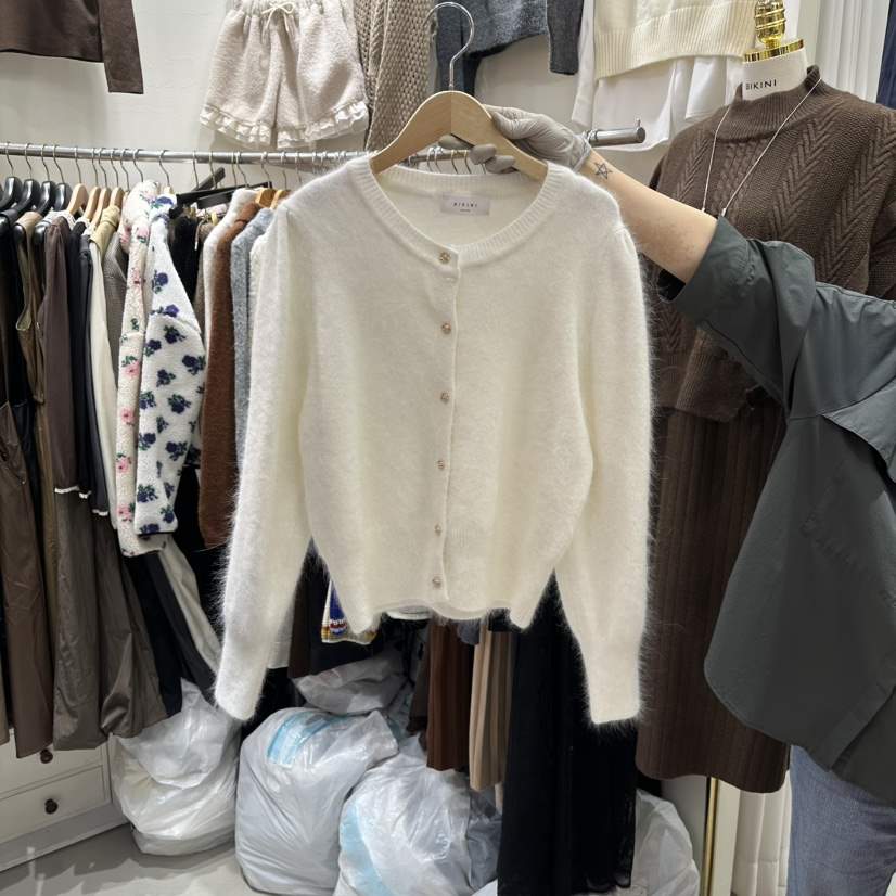 BIKINI東大門㊣實拍女士新品職業時尚真品熱賣針織衫安哥拉BIKINI針織衫