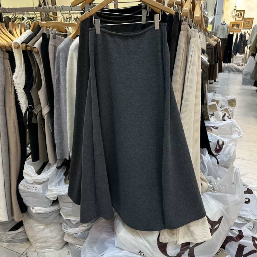 SANS韓國直郵㊣女士新品職業真品25秋冬人氣時尚長裙加絨羊毛SANS長裙