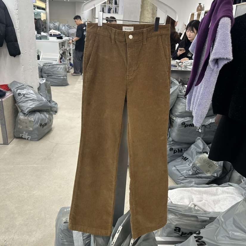 HELVETICA韓國代購㊣女士新品25秋冬休閑人氣休閑褲不含腰帶HELVETICA休閑褲