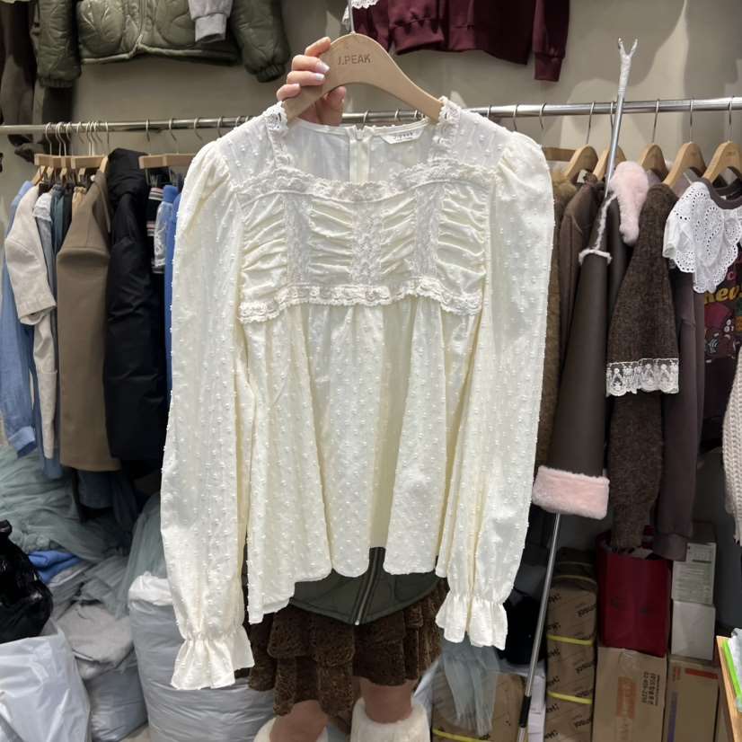 J PEAK/BY FLOW東大門㊣代購女裝新品休閑熱賣襯衫蕾絲衫J PEAK襯衫/蕾絲衫