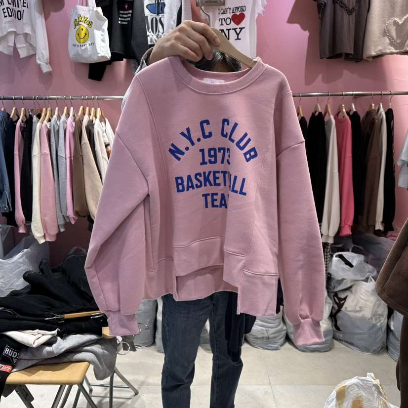 K STORY韓國代購㊣女裝新款休閑真品人氣推薦熱賣衛衣加絨K STORY衛衣