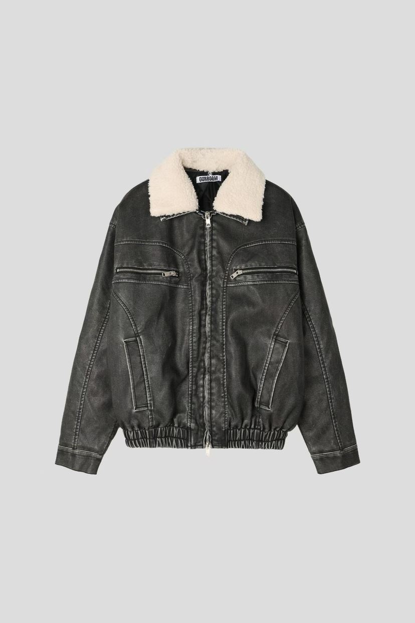 OUR ROOM東大門㊣代購女裝新品真品夾克毛領可拆男女同款可拆卸Our Room/Our Wave夾克