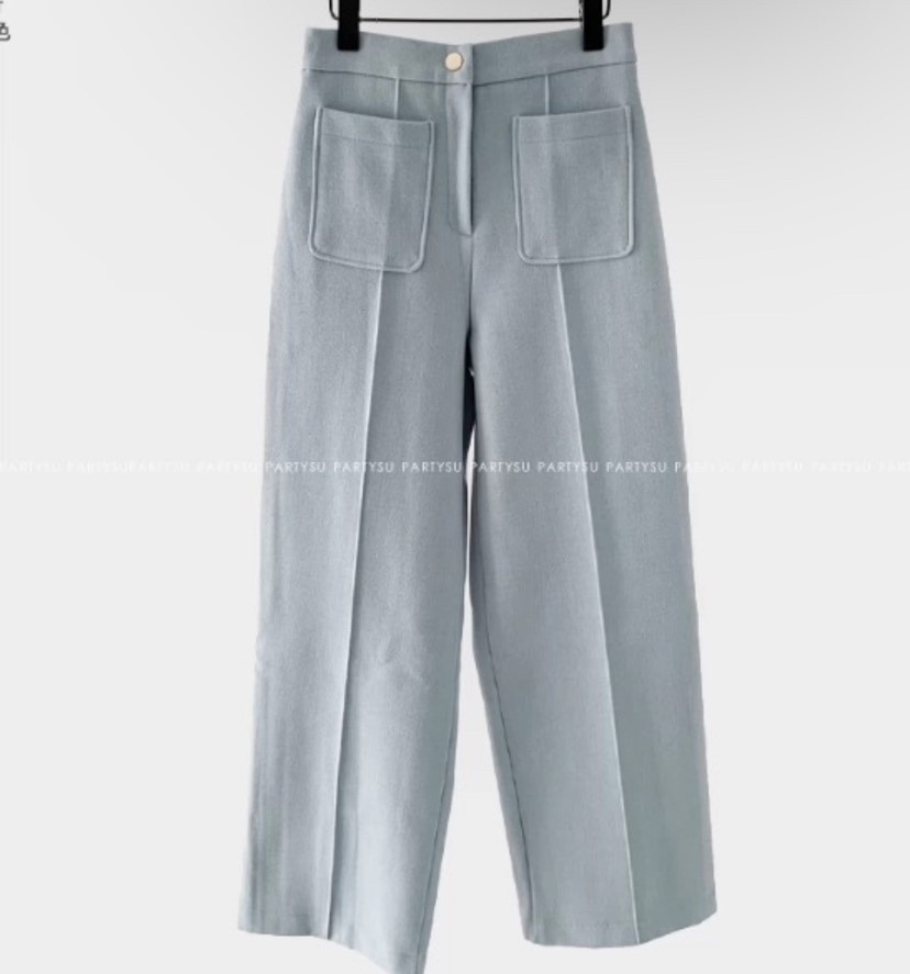 PRIVIE韓國直郵㊣女裝新品人氣職業推薦25秋冬時尚休閑褲口袋PRIVIE休閑褲