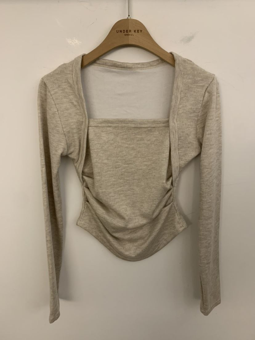 UNDER KEY東大門㊣代購女裝新款真品休閑時尚25秋冬長袖T恤UNDER KEY長袖T恤