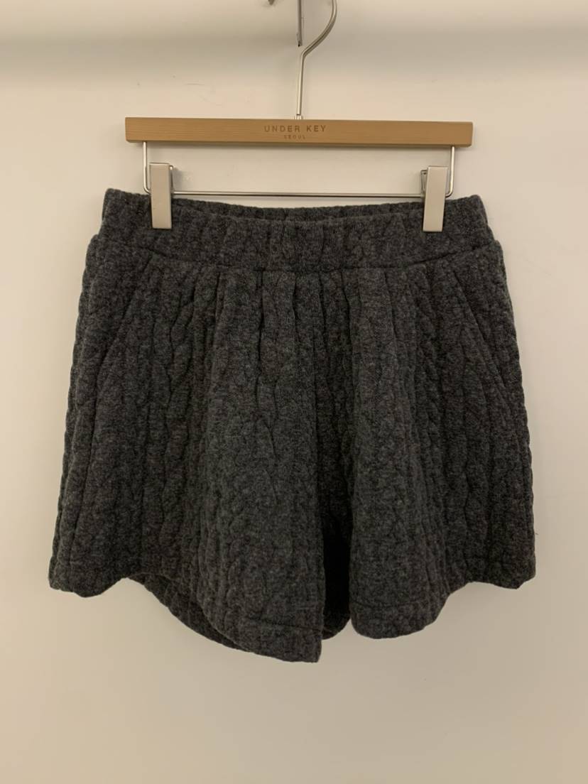 UNDER KEY東大門㊣實拍女裝新品休閑時尚職業人氣短褲羊毛UNDER KEY短褲