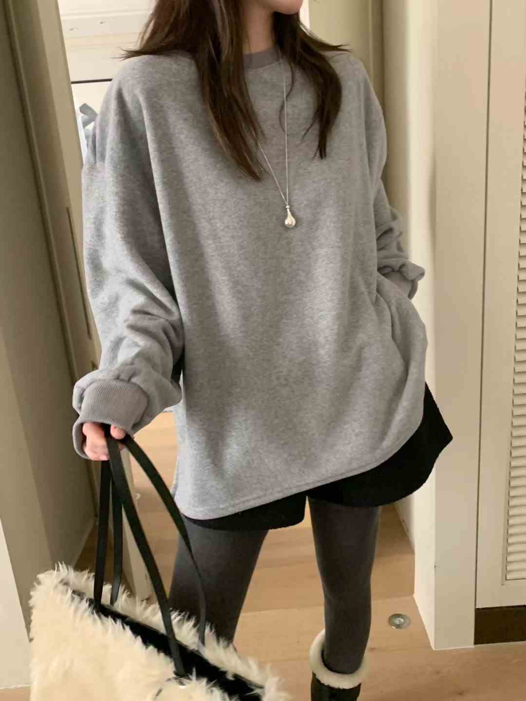 MELLOUNGE-멜라운지-T韓國直郵㊣女士新款熱賣休閑長袖T恤MELLOUNGE-T長袖T恤