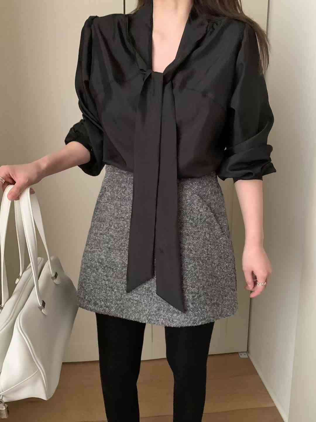 MELLOUNGE-멜라운지-T韓國直郵㊣女士新品真品休閑推薦短裙MELLOUNGE-T短裙