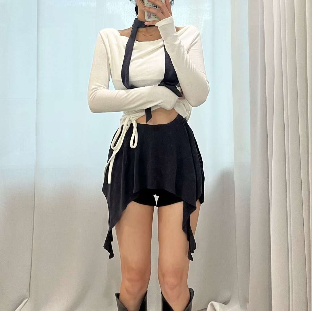 BOY MEET GIRL-T東大門㊣代購女裝新款職業熱賣休閑長袖T恤BOY MEET GIRL-T長袖T恤