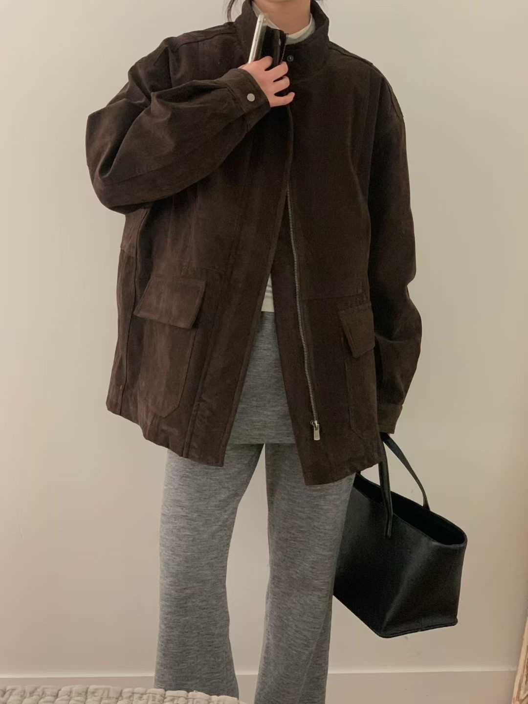 LURE韓國直郵㊣女士新款休閑25秋冬真品人氣推薦熱賣夾克絨LURE夾克