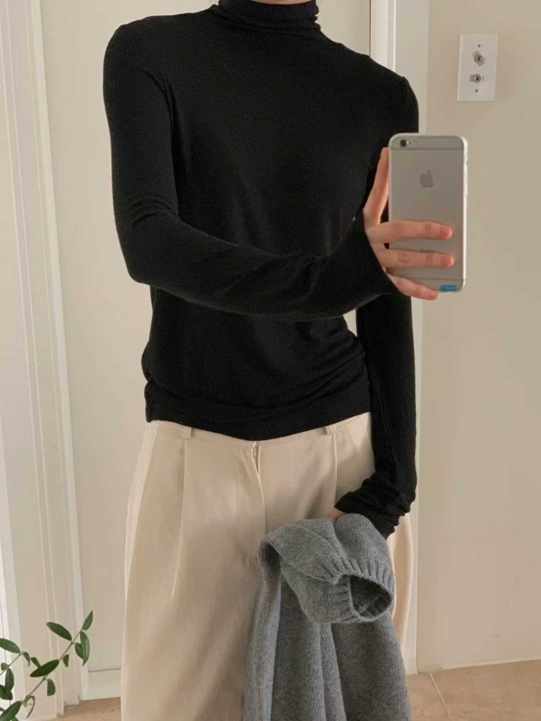 LURE韓國代購㊣女士新品休閑時尚25秋冬職業推薦真品長袖T恤LURE長袖T恤