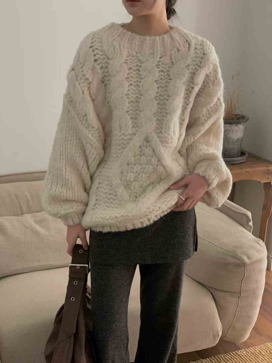 LURE東大門㊣直郵女裝新款休閑時尚真品熱賣推薦25秋冬針織衫LURE針織衫