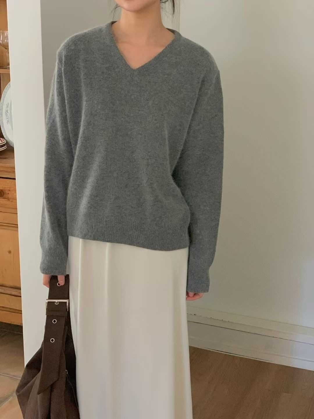 LURE東大門㊣代購女裝新款休閑真品25秋冬時尚針織衫安哥拉LURE針織衫