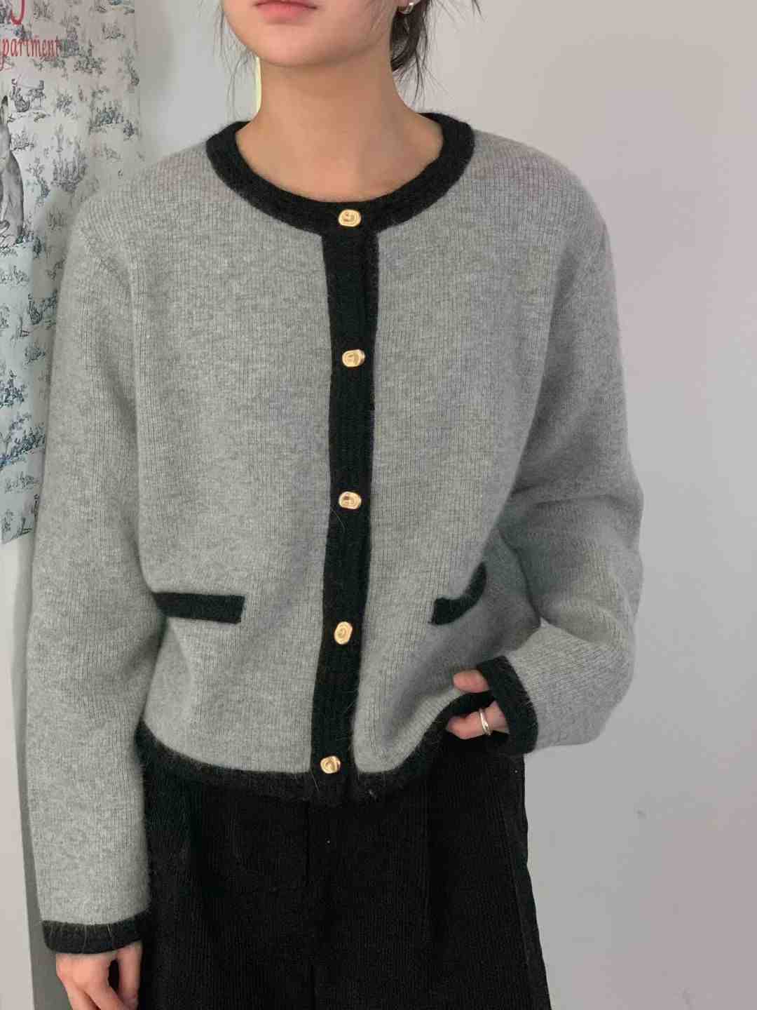 LURE東大門㊣直郵女士新品休閑推薦職業時尚人氣針織衫安哥拉LURE針織衫