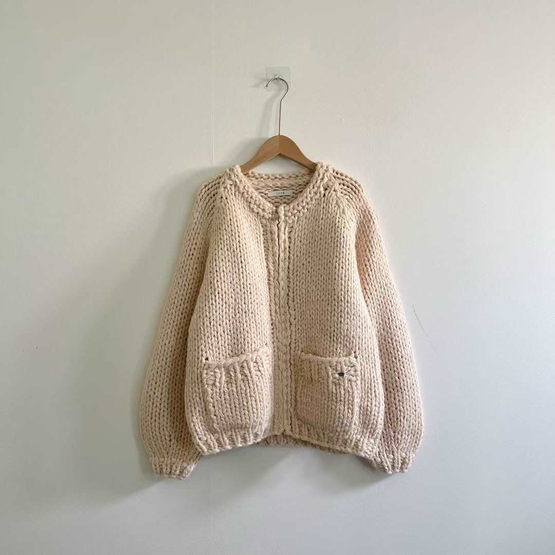 LURE東大門㊣代購女裝新品25秋冬休閑職業人氣真品針織衫拉鏈LURE針織衫