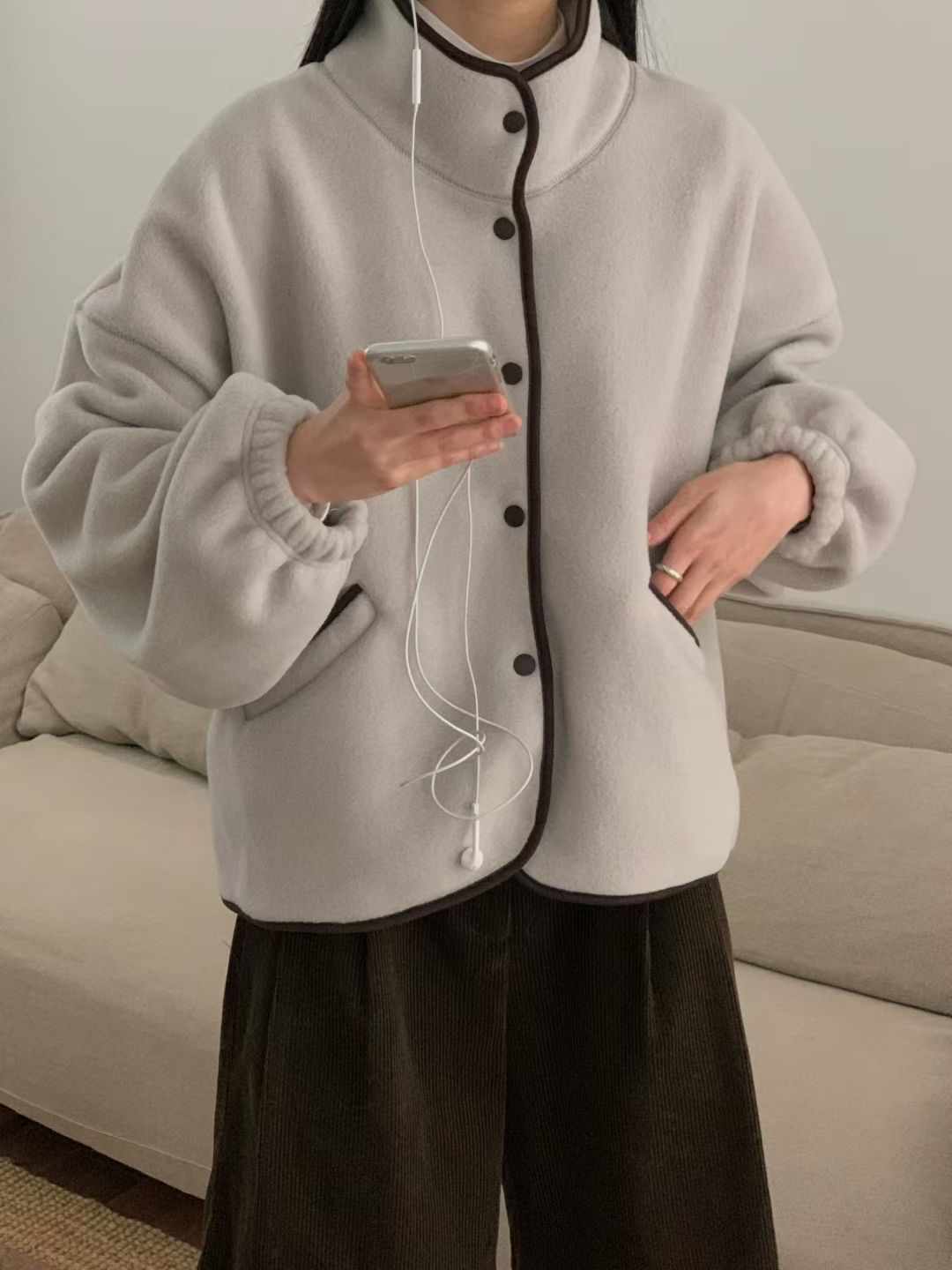 LURE東大門㊣直郵女裝新品休閑人氣推薦時尚職業25秋冬夾克LURE夾克