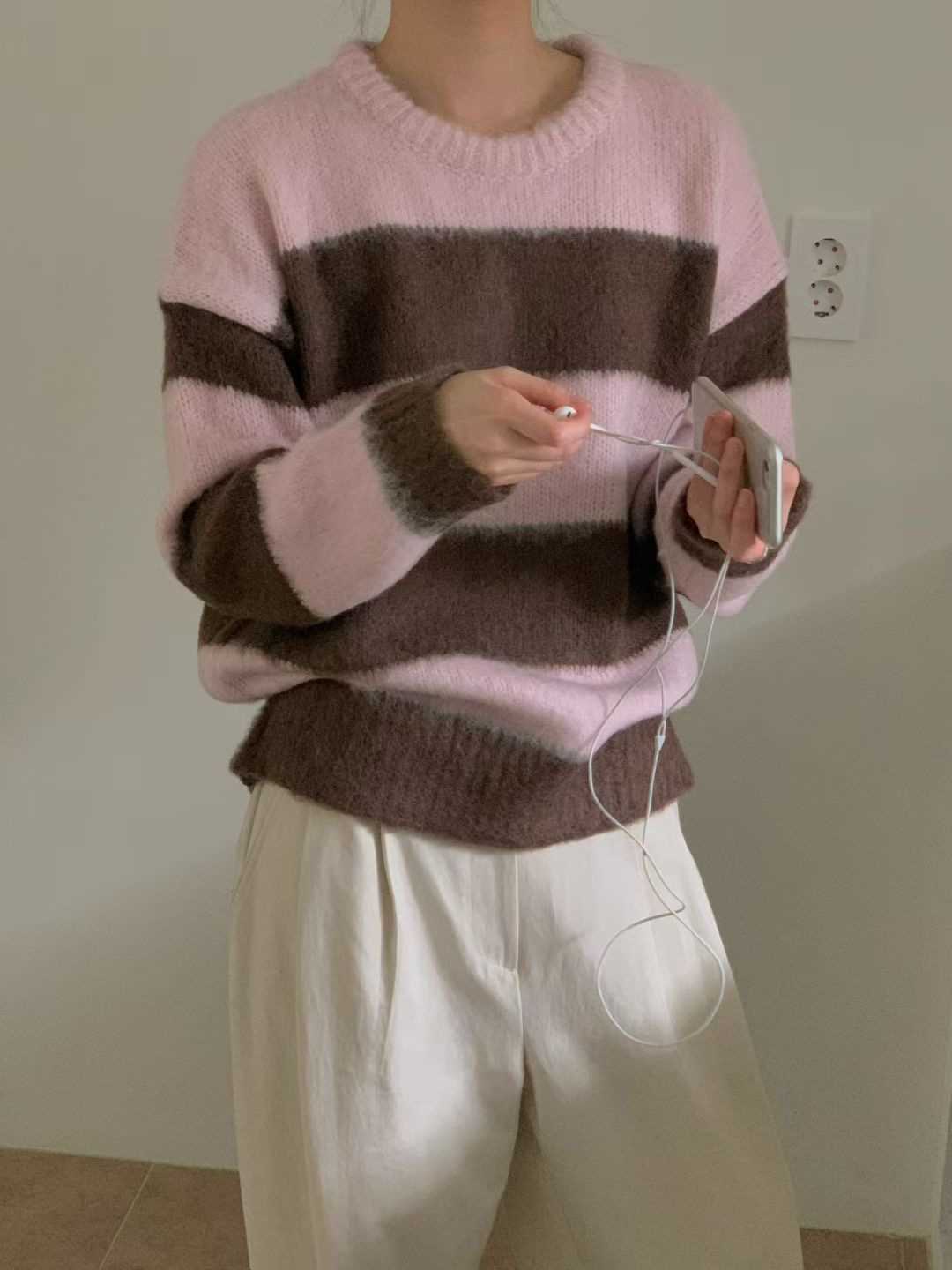 LURE東大門㊣直郵女裝新品熱賣職業推薦真品人氣針織衫羊駝LURE針織衫