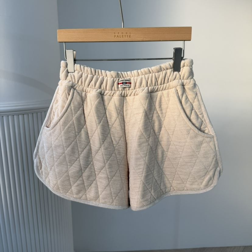PALETTE-Q韓國直郵㊣女士新品時尚休閑人氣真品推薦短褲絲絨PALETTE-Q短褲