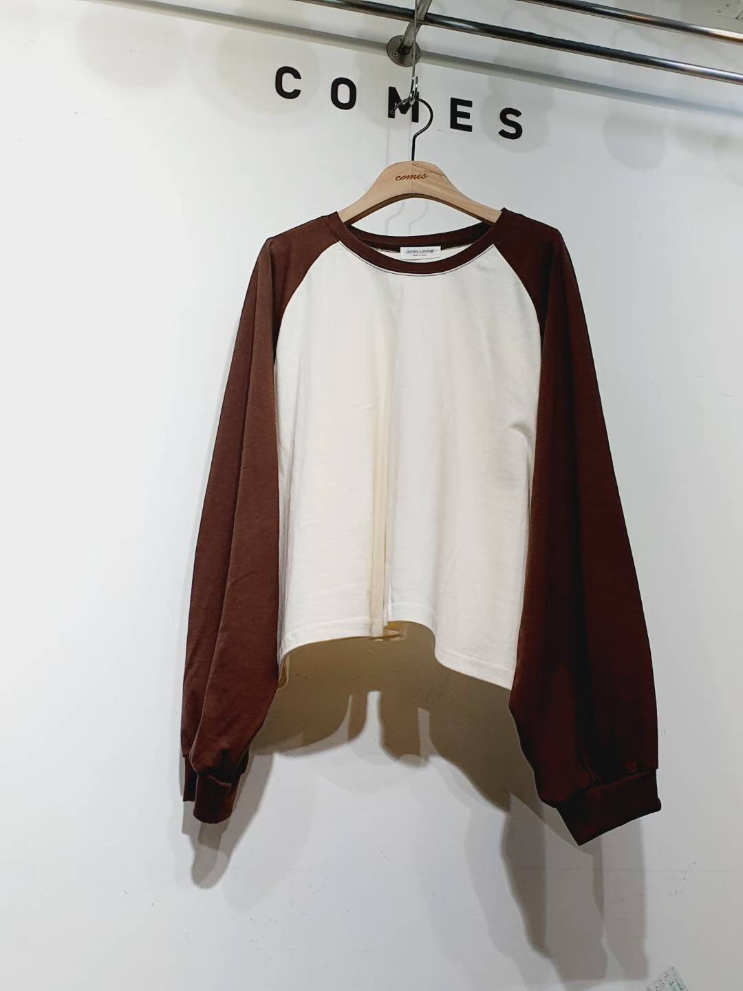 COMES-컴즈-OT東大門㊣實拍女士新品推薦熱賣25秋冬長袖T恤COMES-ot長袖T恤