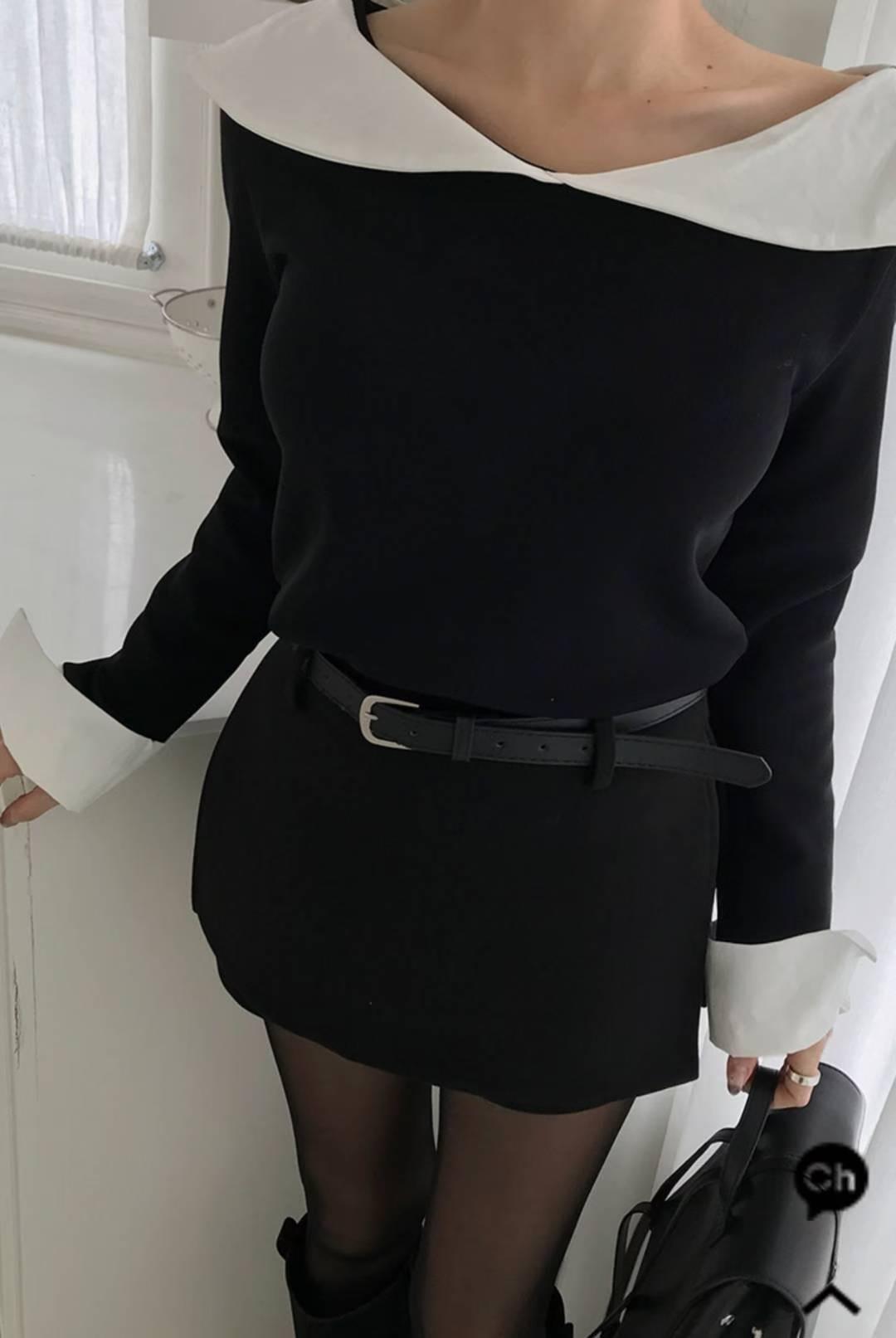 DRY FLOWER東大門㊣實拍女士新品真品25秋冬時尚襯衫蕾絲衫DRY FLOWER襯衫/蕾絲衫