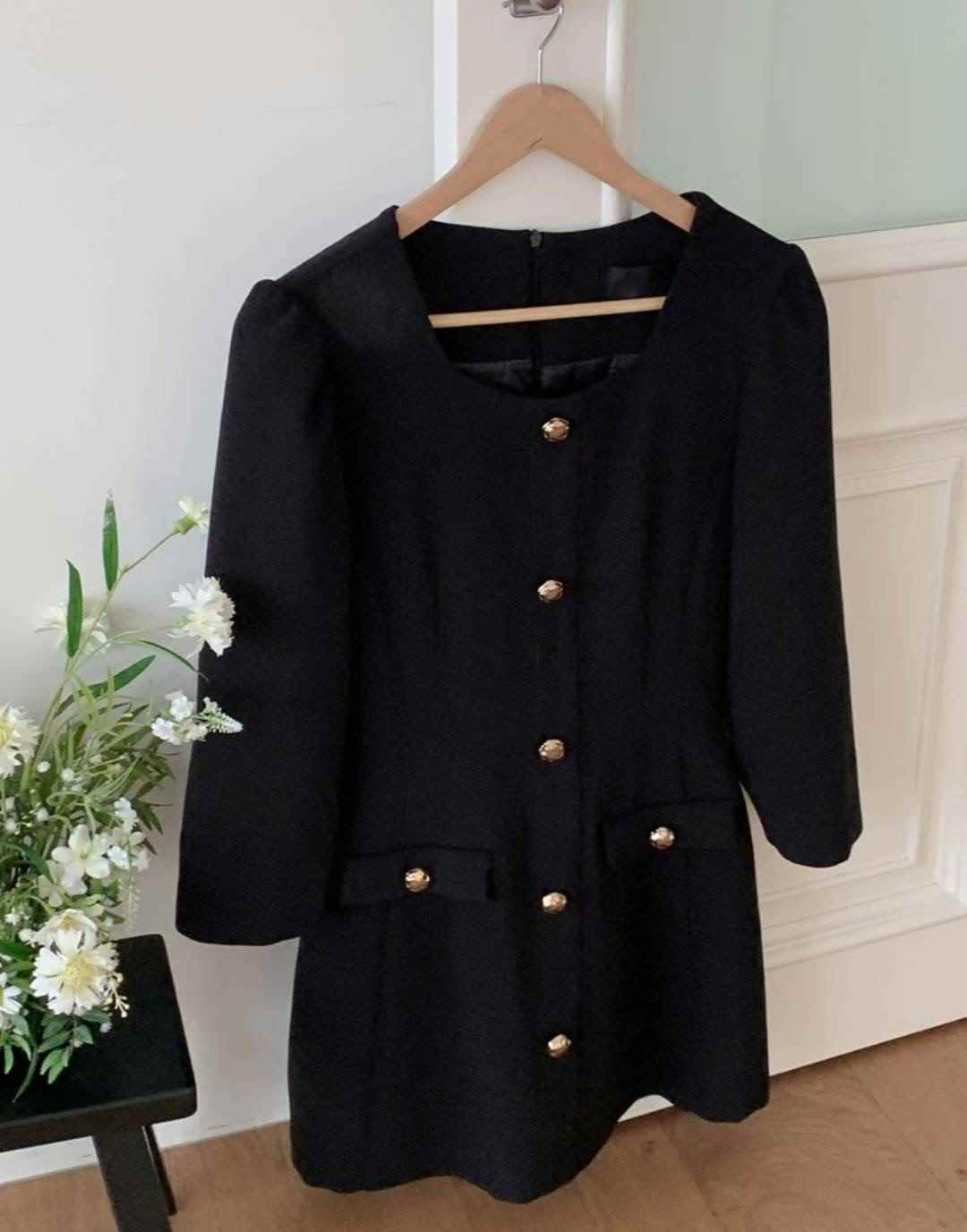 DRY FLOWER東大門㊣代購女裝新款熱賣時尚職業休閑25秋冬連衣裙DRY FLOWER連衣裙