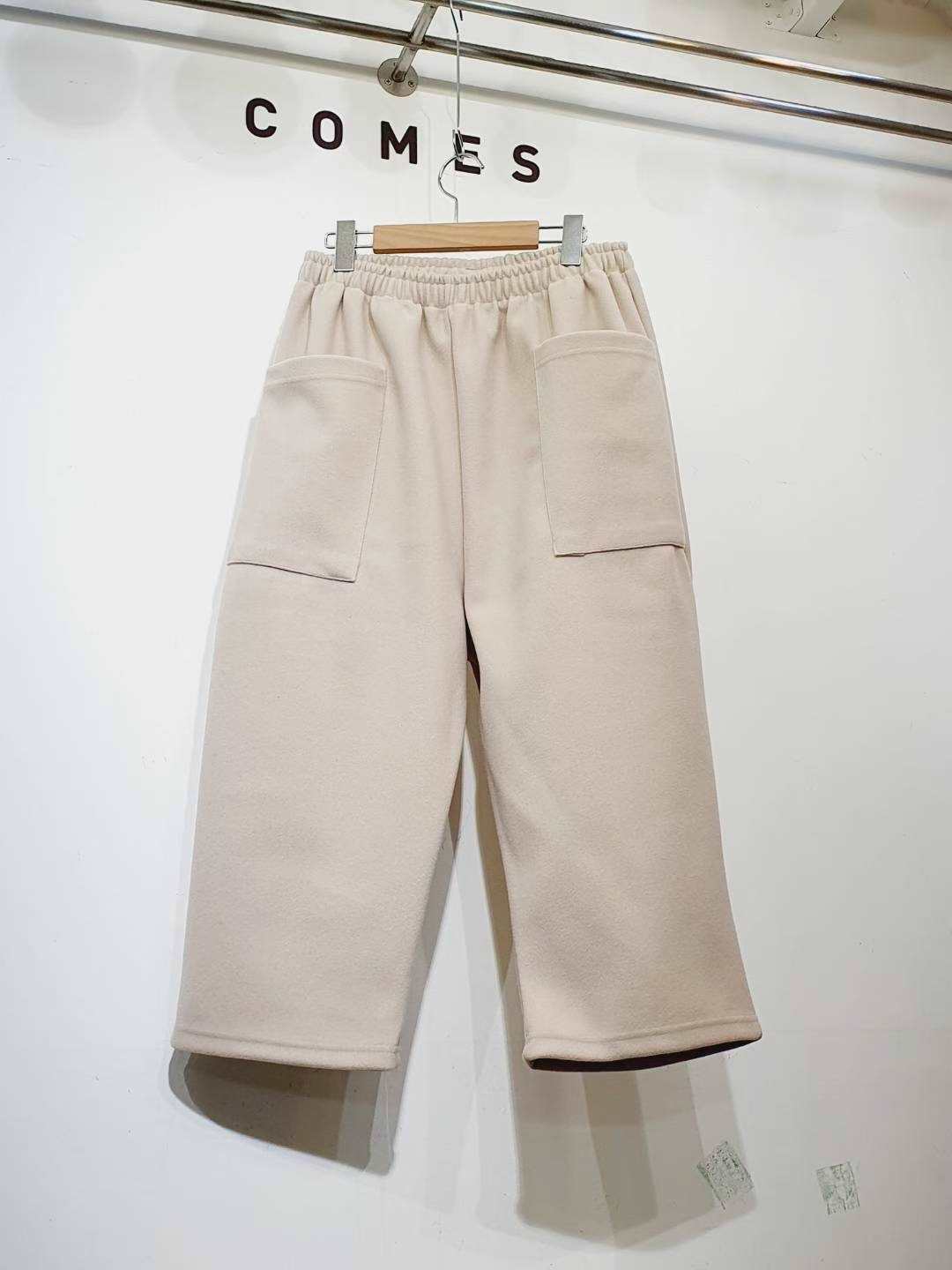 COMES-컴즈-OT韓國代購㊣女裝新品真品熱賣休閑褲羊毛口袋COMES-ot休閑褲