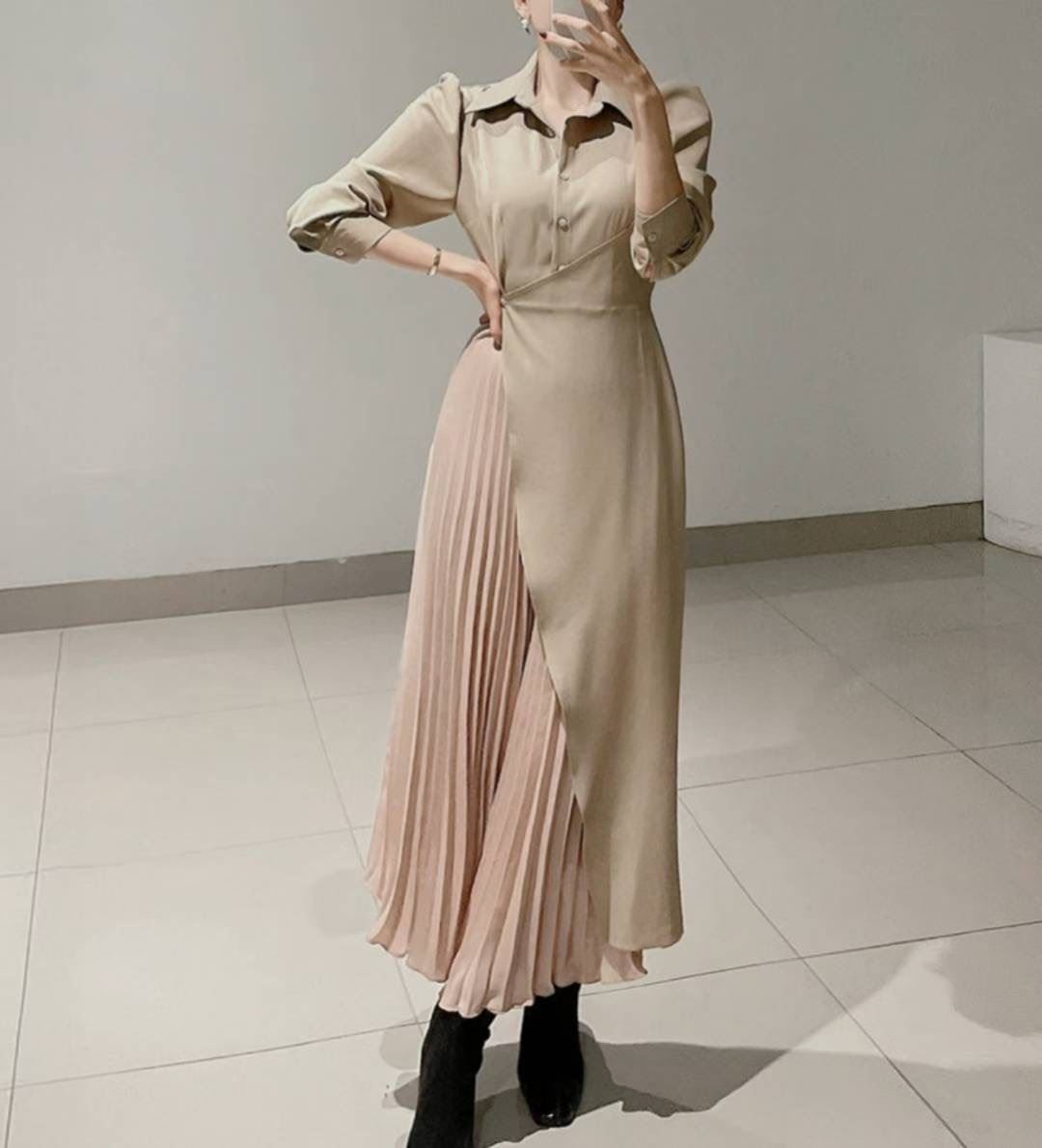 DRY FLOWER東大門㊣代購女裝新品人氣真品熱賣時尚職業連衣裙DRY FLOWER連衣裙