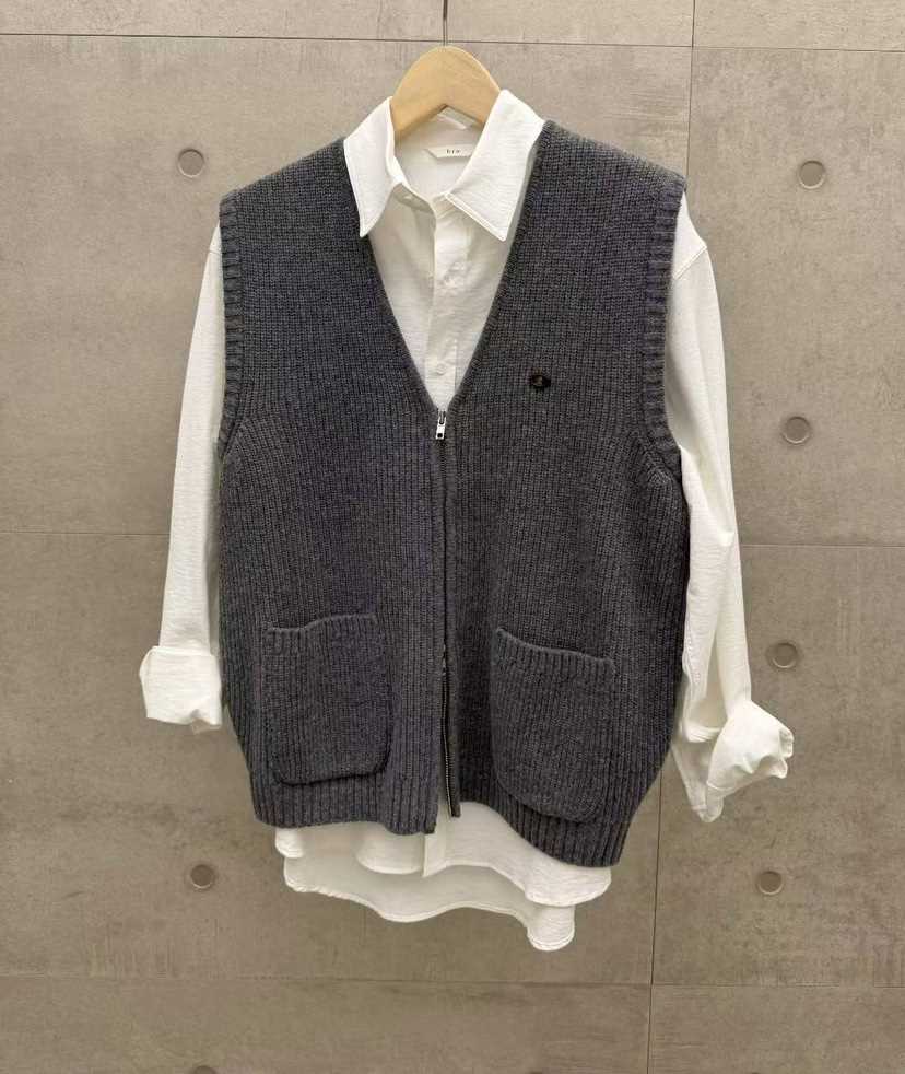 BRO韓國代購㊣女士新款休閑25秋冬真品時尚熱賣馬甲不含內搭BRO馬甲