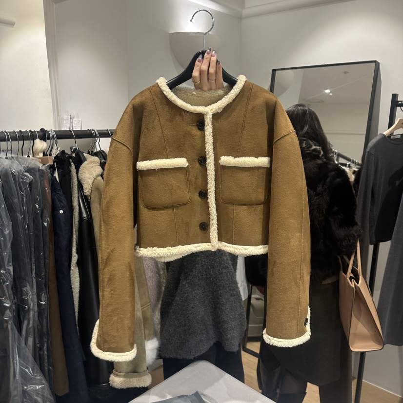 aube nunt韓國代購㊣女士新款時尚25秋冬職業熱賣夾克里外穿aube nunt夾克