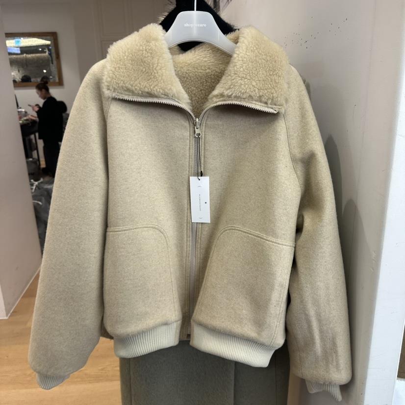 WE ARE/WELOVER東大門㊣實拍女士新款職業短款大衣兩面穿SHOP_WE ARE短款大衣