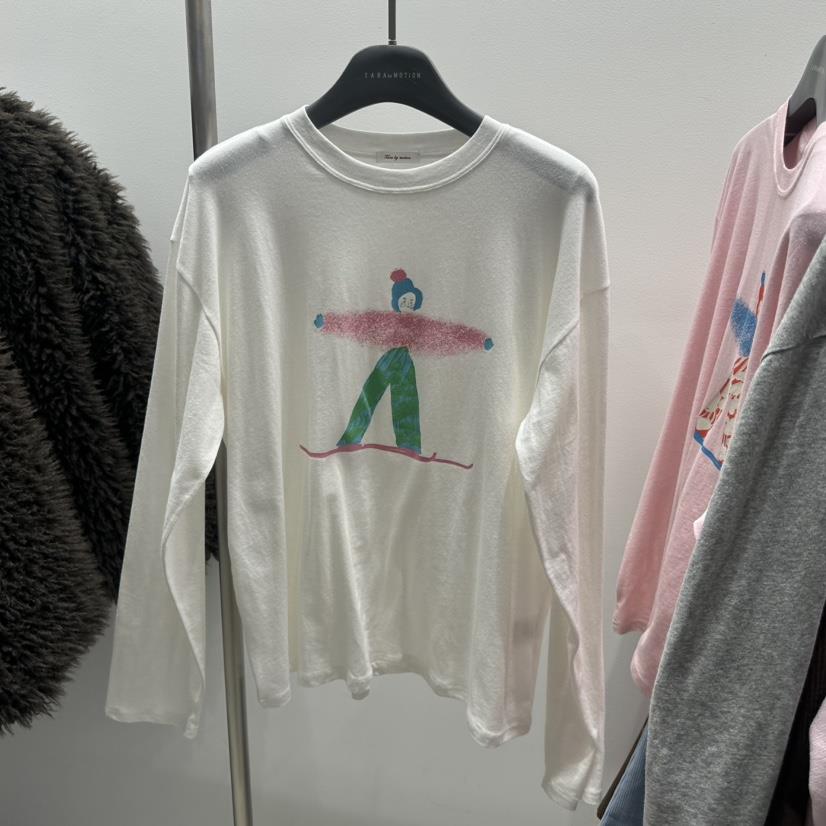 TARABY MOTION東大門㊣代購女裝新款真品職業推薦25秋冬長袖T恤TARABY MOTION長袖T恤