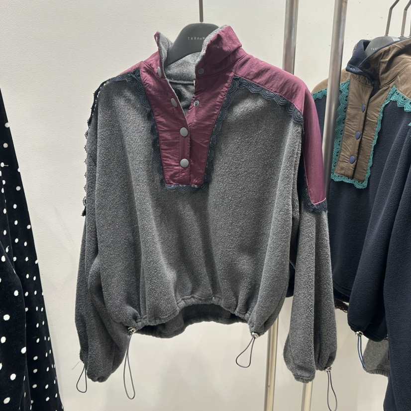 TARABY MOTION韓國直郵㊣女裝新品25秋冬推薦人氣衛衣拉鏈TARABY MOTION衛衣