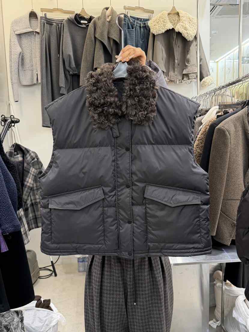 THE SIL韓國代購㊣女士新品職業人氣休閑熱賣推薦時尚馬甲絨THE SIL/1 2ILLY馬甲