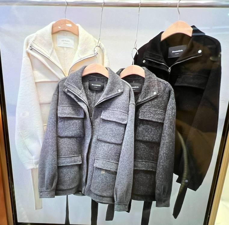 HOT PLACE韓國直郵㊣女裝新款25秋冬中長款大衣含腰帶口袋HOT PLACE_ISSUE/DREAM GIRIS中長款大衣