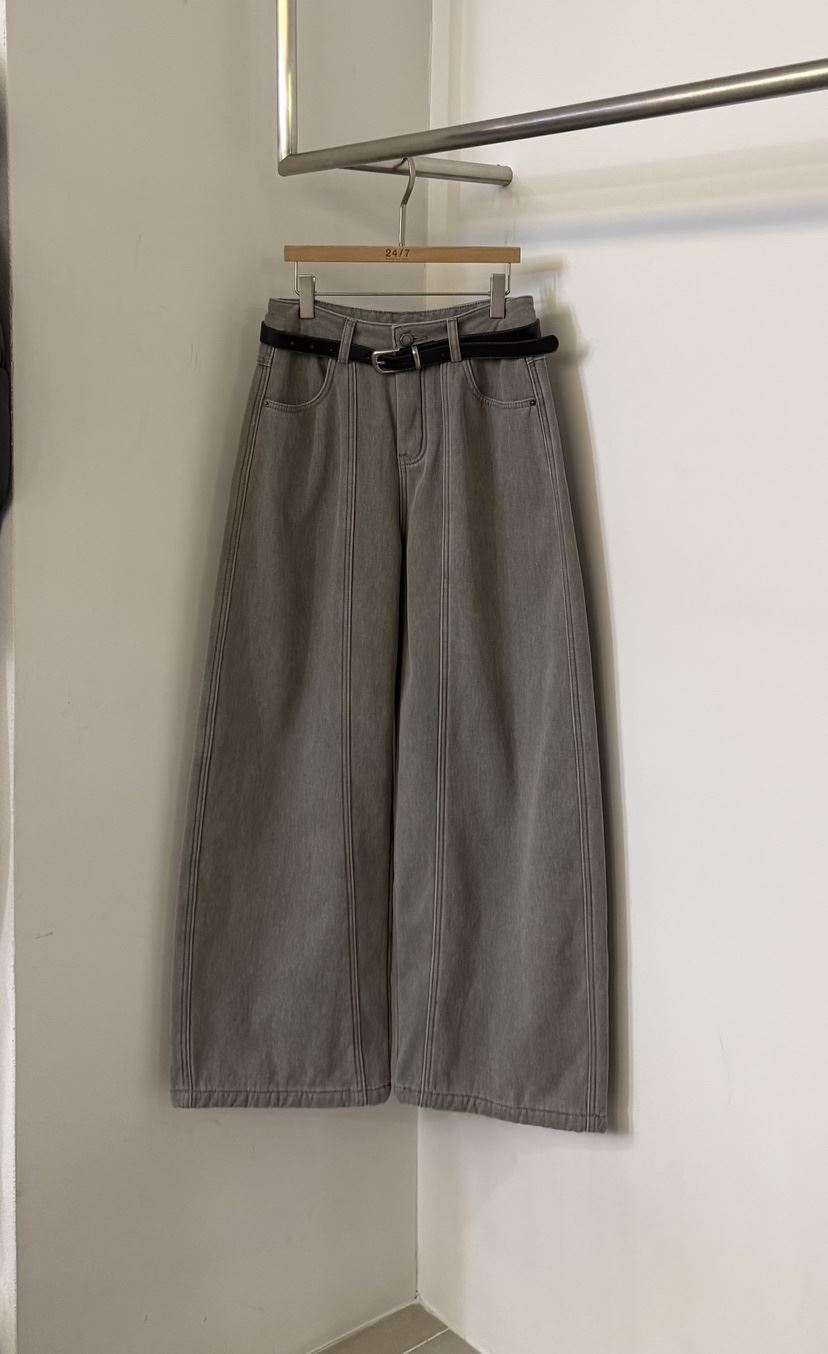 TWENTY FOUR SEVEN24-7韓國直郵㊣女士新品休閑休閑褲含腰帶TEWNTY FOUR SEVEN24-7休閑褲